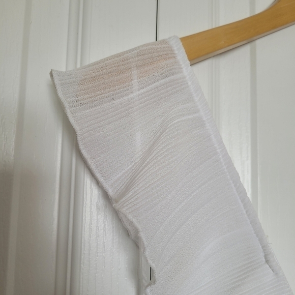 EXPRESS white Tiered Dress - Picture 4 of 15